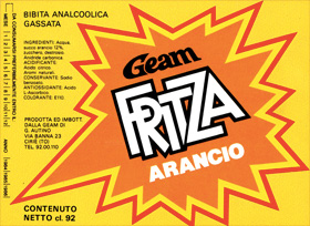 Fritza - Soda bottle label design