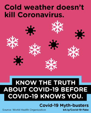 Cold weather doesn't kill Coronavirus.