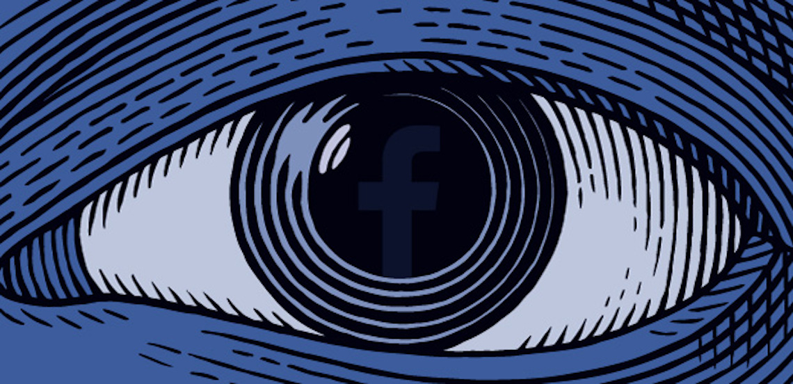 The big blue Facebook eye.